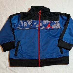 18M Jordan Kids Blue and Black track Jacket